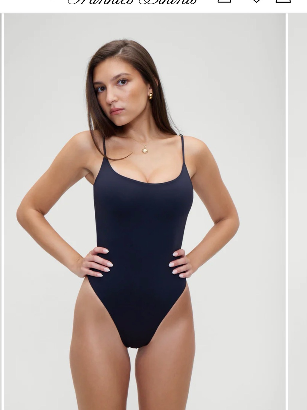 Frankie's Bikinis Black One-Piece Swimsuit